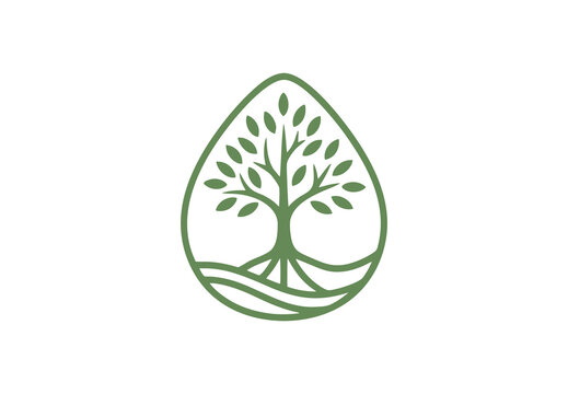 Nature roots logo design and concept ide for branding.