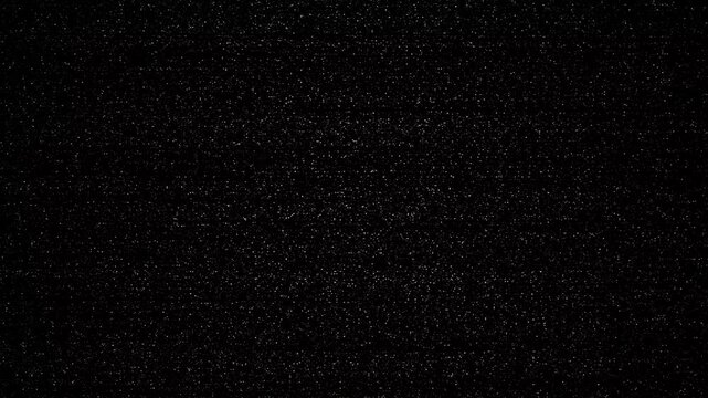 Digital glitch distortion with RGB split and scanline overlay. Retro TV static noise with flickering black and white interference.