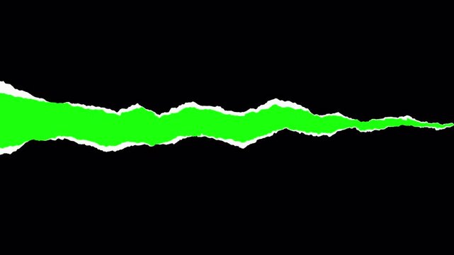Torn Paper Transition Overlay Alpha Channel Transparent Background 4K