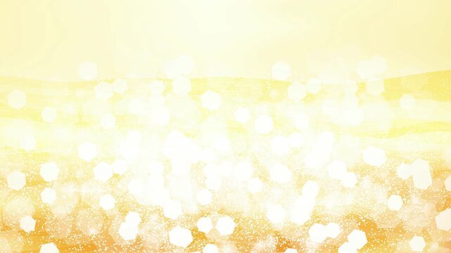 Golden shimmering light bokeh particles 4K