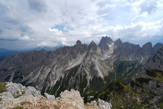 mountain landscape with blue sky