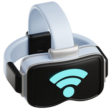 Augmented Reality Headset 3D Illustration