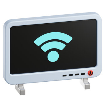 Smart TV 3D Illustration