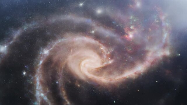 Glow of a Majestic Spiral Galaxy 4K Generative AI