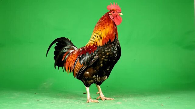 Minimalist Rooster Background Video ideal for cinematic transitions and text overlays.