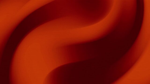 Swirling dark orange waves with liquid textured pattern, abstract smooth vibrant color gradient suitable for backgrounds, prints, and digital design projects.