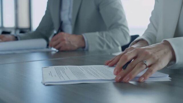 Signing Official Business Agreement Documents
