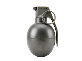 Fototapeta premium Hand grenade isolated on transparent background