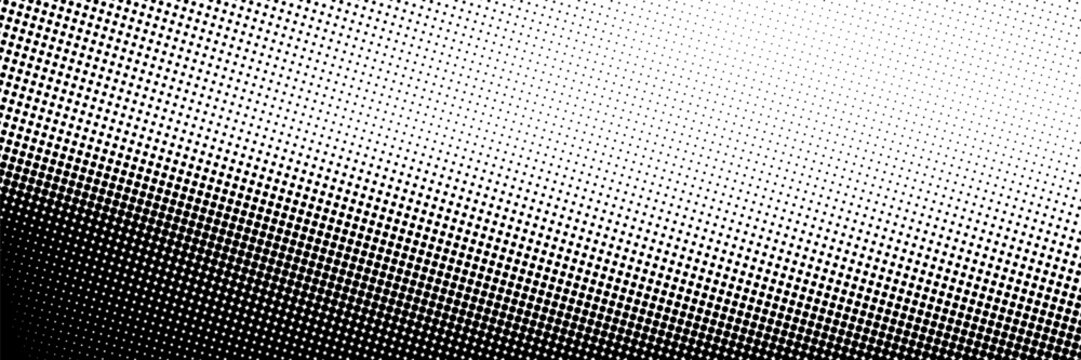 Halftone faded gradient texture. Grunge halftone grit background. White and black sand noise wallpaper. Retro pixilated vector backdrop