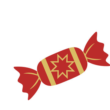 Red and gold wrapped candy