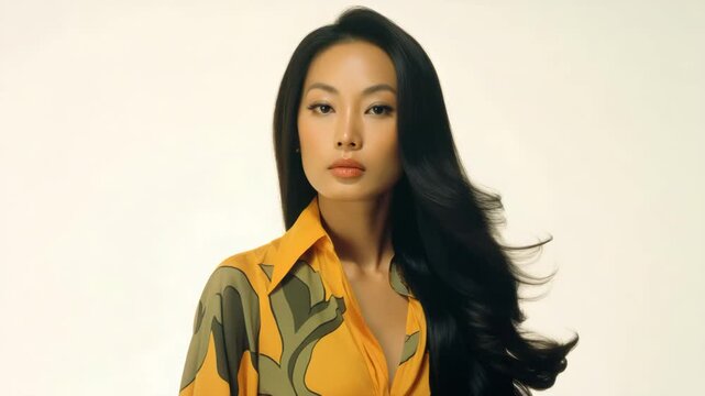1970s fashionable woman portrait