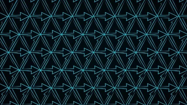 漆黒の背景でベクトル矢印がシアン色に発光し流動する量子スピン液体の抽象的CG映像