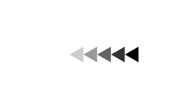  left-directional arrow loop animation. Arrow icon concept animation right to left direction looping arrow abstract directional arrow loading bar animation on background 4k