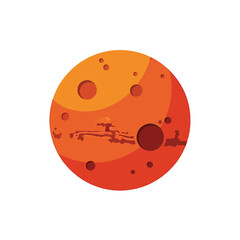 Illustration of a planet surface. © upin