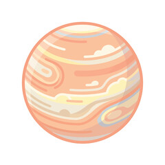 Illustration of Jupiter Planet in Space. © upin