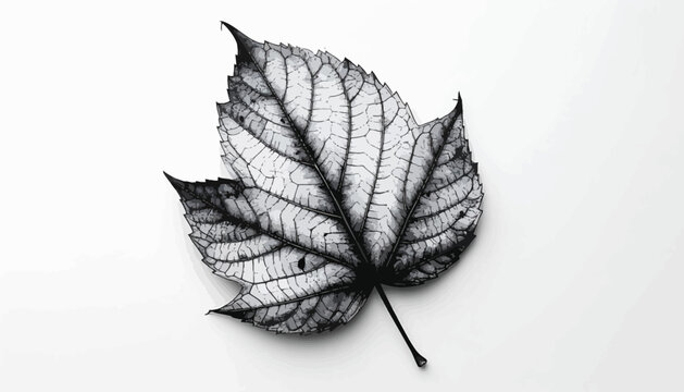 Detailed view of a leaf vein.