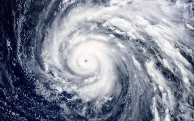Super Typhoon, tropical storm, cyclone, hurricane, tornado, over ocean. Weather background. Typhoon,  storm, windstorm, superstorm, gale moves to the ground.  Elements of this image furnished by NASA. © Tryfonov