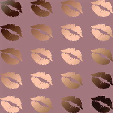 Gradient Lips Repeating Background