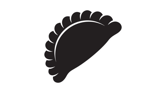 Two Empanadas In Dark And Light Silhouette