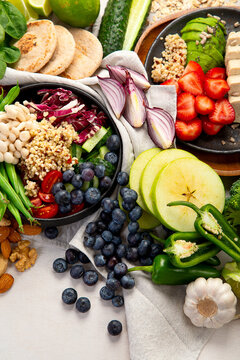 Health food for clean eating concept.