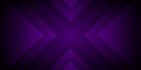 Obraz premium Abstract Dark Purple Geometric Background with Overlapping X-Shape Patterns and Gradient Lighting for Modern Digital Design
