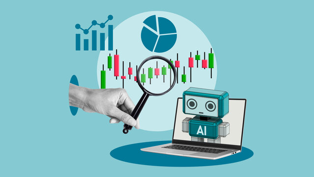 AI Driven Trading Concept Featuring Algorithmic Investing, Machine Learning Analytics, Automated Trading Strategies, Predictive Market Intelligence, Quantitative Finance and Smart Investment Decisions