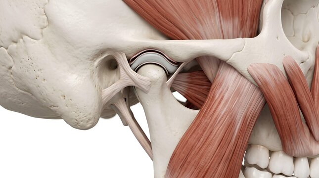 Human Temporomandibular Joint Anatomy Close Up