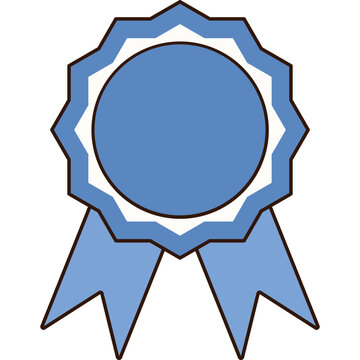 Ribbon Award Badge Illustration