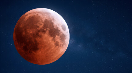 Obraz premium full blood moon in the night