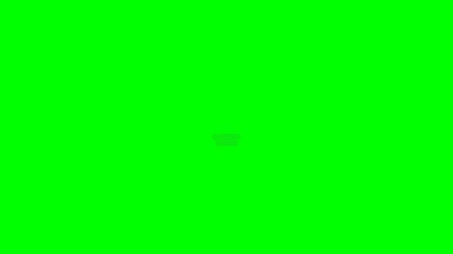 Cosmic Strike Text Graphic with Purple and Blue Gradient on Green Screen Chroma Key Background for Video Game or Cartoon Title Design Asset