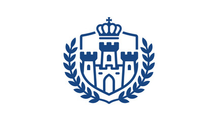 Crest Emblem Royal Castle Logo. © Sari