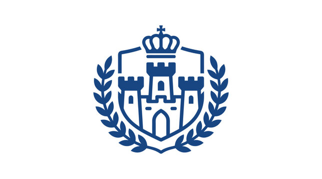 Crest Emblem Royal Castle Logo.