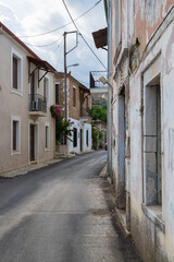 Fototapeta premium Street and architecture of the seaside village MIlina, south Pelion, central Greece