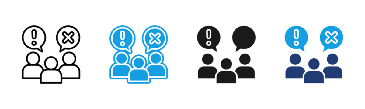 Complaint icon multiple style collection