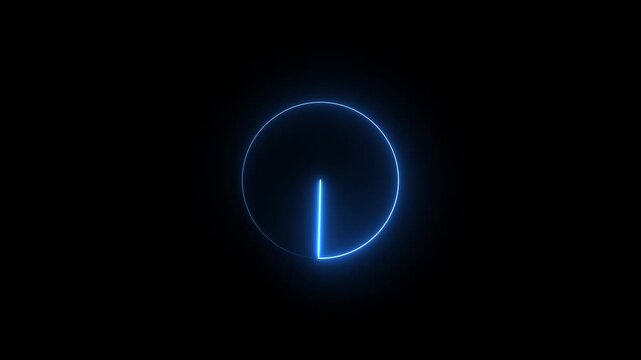 Blue Radar Screen Scanning Rotation Loop Animation with Sonar Detection and Navigation Tracking