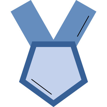 Ribbon Award Badge Illustration
