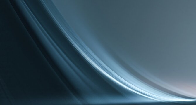 Abstract blue light trails background with smooth curved lines