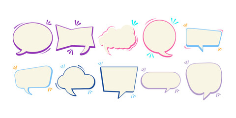 Fototapeta premium Cartoon Conversation Speech Bubble