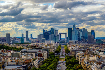 Obraz premium Paris is expanding its skyline with the completion of the 180-meter Tour Triangle in the 15th arrondissement, a rare skyscraper within city limits that houses offices, a hoteles. 