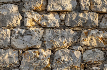 Fototapeta premium Photo of Old grey antique cobble stone wall. Background texture for backdrops or mapping