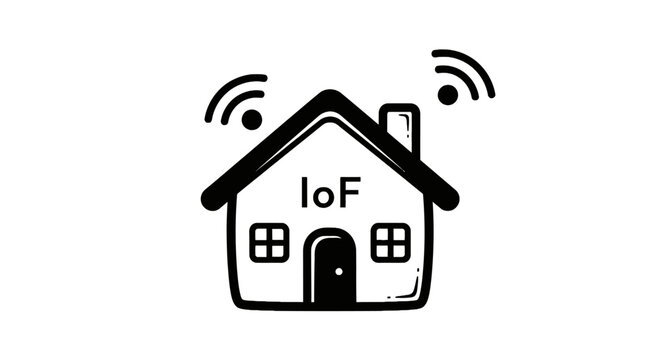 Smart Home Internet of Things Connectivity Icon