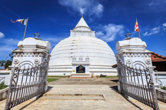 Majestic White Stupa of Sri Lanka