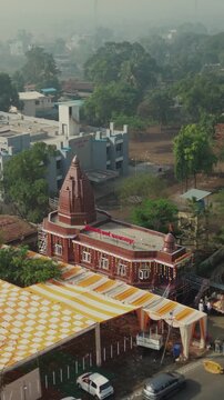 Vertical Aerial View of Shri Swami Samarth Math in Khopoli, Maharashtra