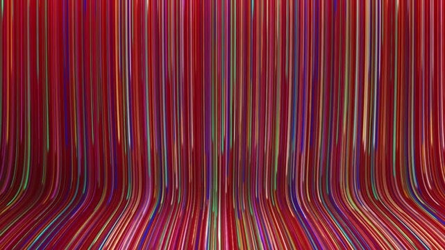 Neon curved light patterns for dynamic design projects. Great for music events, dance performances, video backgrounds, or digital art.