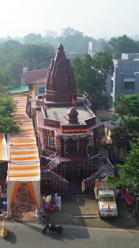 Vertical Aerial View of Shri Swami Samarth Math in Khopoli, Maharashtra