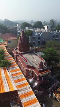Vertical Aerial View of Shri Swami Samarth Math in Khopoli, Maharashtra