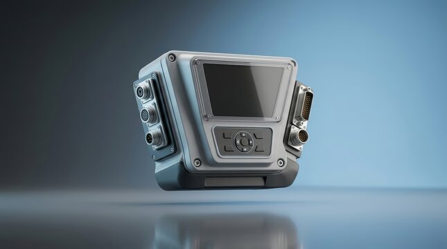 Machine condition monitor 3D render, predictive maintenance system, industrial equipment monitoring device, machinery diagnostic instrument, condition analysis platform, reliability equipment