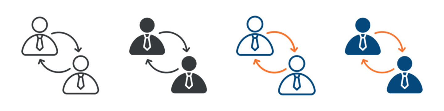 Employee Referral Icon Set Multiple Style Collection
