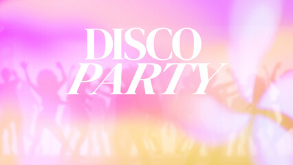 Fototapeta premium Happy birthday party with music and dancing in a colorful setting