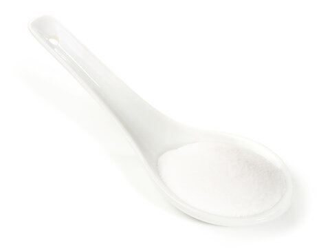 Food and Health - Bicarbonate on white Background